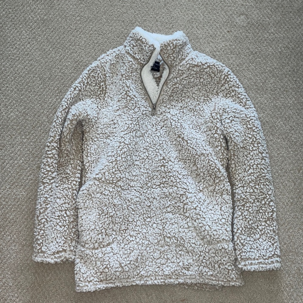 Love Tree Half Zip Sherpa Pullover